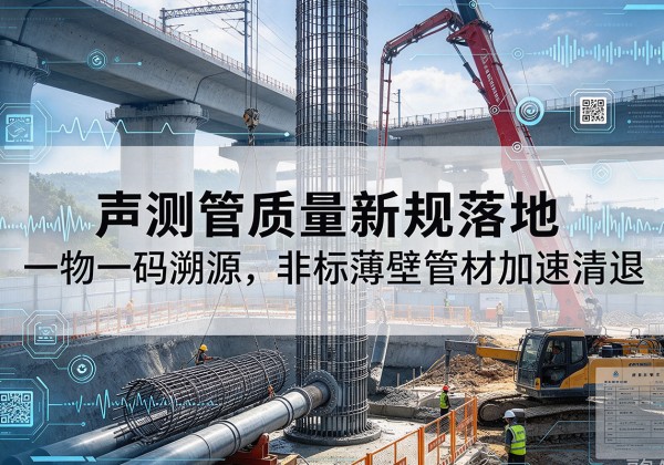 秭归声测管质量新规落地，一物一码溯源，非标薄壁管材加速清退